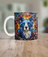 Border Collie Suncatcher Artwork Ceramic Mug